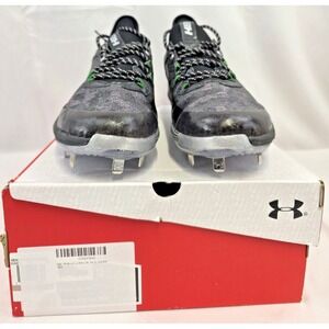 Under Armour Harper 8 Low ST Baseball Cleats Mens 12 Black Silver Metal 3026588